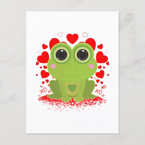 Valentines Day Frog Postcard