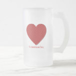 Valentine's Day Frosted Beer Mug
