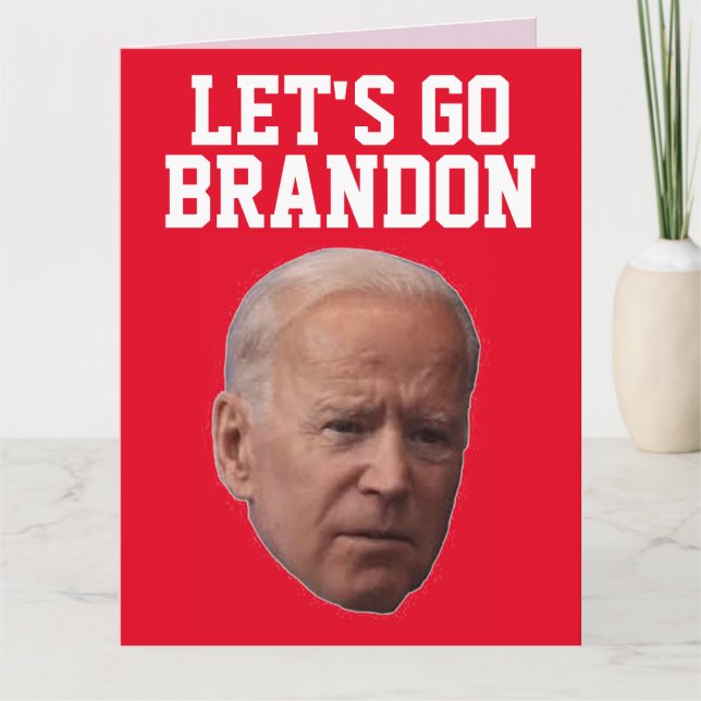  VALENTINE'S DAY FUNNY BIDEN GREETING CARD (Front)