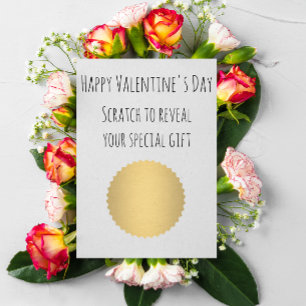 Valentine's Day Funny Scratch For Gift Card