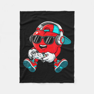 Valentines day gamer heart gaming boys kids men fleece blanket