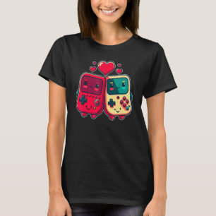 Valentine's Day Gaming Console for Gamer Couples K T-Shirt