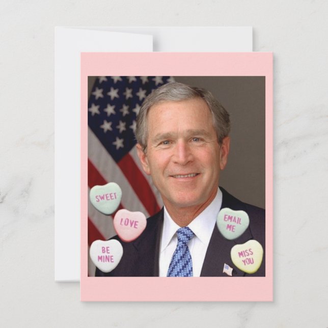 Valentine's Day George Bush Holiday Card (Front)