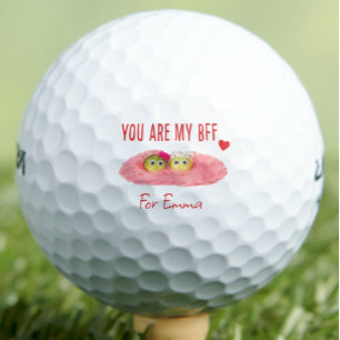 Valentine's Day Gift foe Best Friend - Cute Pink  Golf Balls