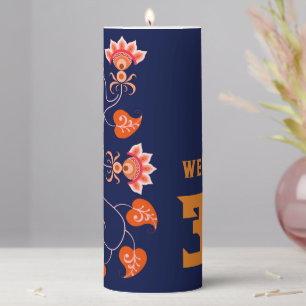 VALENTINE'S DAY GIFT FOR GIRLFRIEND, WIFE, HUSBAND PILLAR CANDLE
