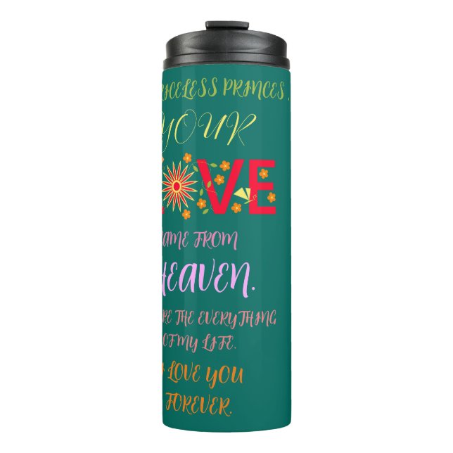 VALENTINE'S DAY GIFT FOR GIRLFRIEND, WIFE, HUSBAND THERMAL TUMBLER (Front)