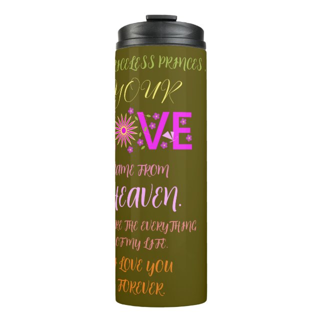 VALENTINE'S DAY GIFT FOR GIRLFRIEND, WIFE, HUSBAND THERMAL TUMBLER (Front)