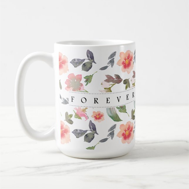 Valentines Day Gift Forever Coffee Mug (Left)