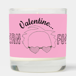 Valentine's Day Gift I Bern For You Pink Candle