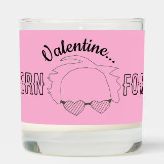 Valentine's Day Gift I Bern For You Pink Candle