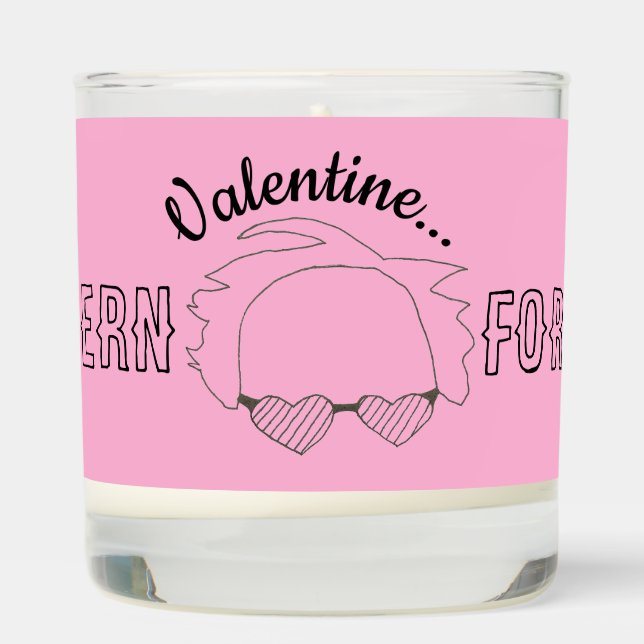 Valentine's Day Gift I Bern For You Pink Candle (Right)