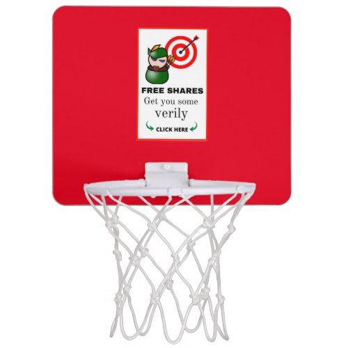 Valentines Day Gift Idea FREE SHARES OF STOCK Mini Basketball Hoop