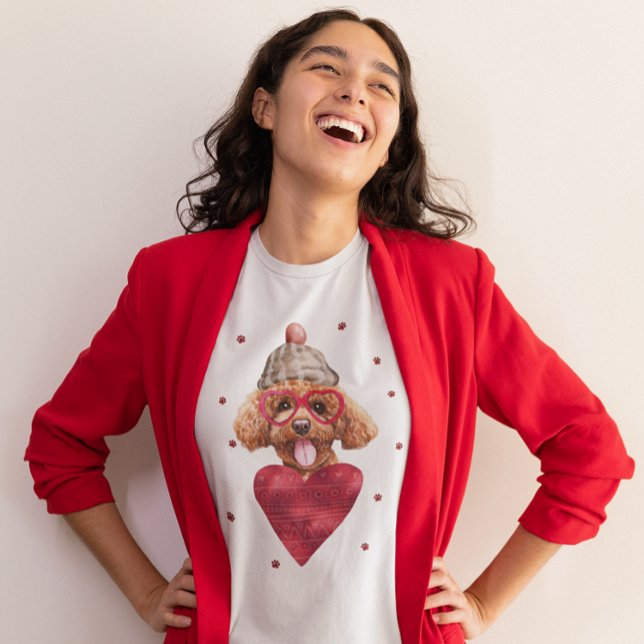 Valentine's Day Gift Poodle Dog T-Shirt (Creator Uploaded)