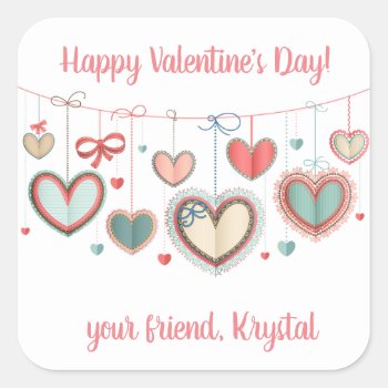 Valentine's Day Gift Tag by ThreeFoursDesign at Zazzle