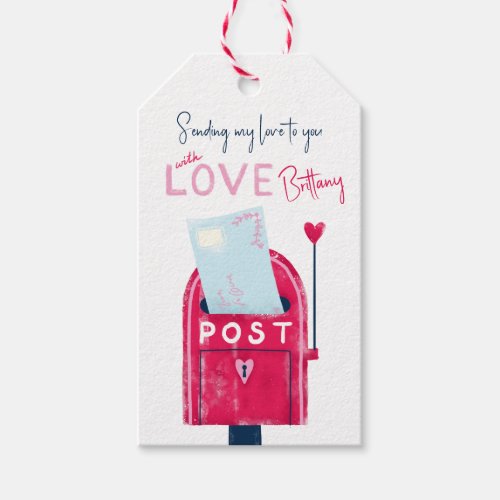 Valentines Day Gift Tags  Sending my Love Post