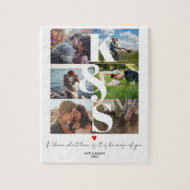 Valentines Day Gifts Couple Personalized Photo Jigsaw Puzzle