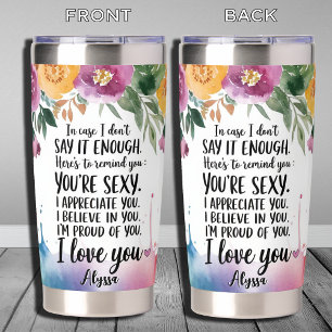 Valentines Day Gifts For Her Anniversary Wedding  Insulated Tumbler