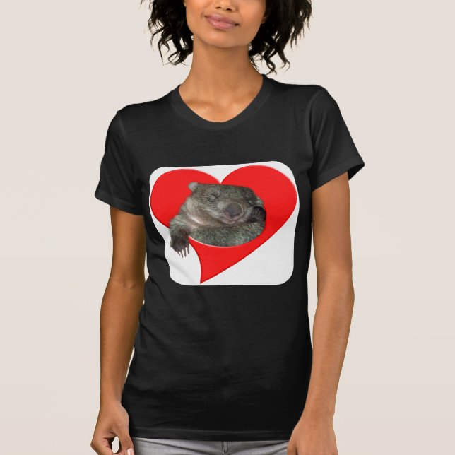 Valentine's Day Gifts, Wombat Love! T-Shirt (Front)