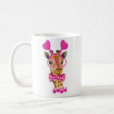 Funky Giraffe Hipster Funny Animal Portraits Coffee Mug