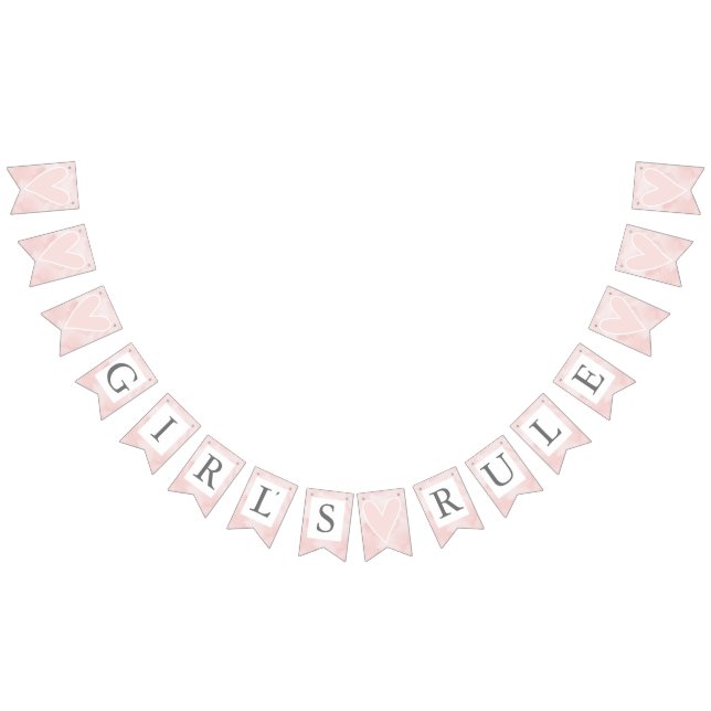 Valentines Day Girl's Rule Bunting Flags (All)