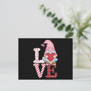Valentines Day Gnome Love Couple Gifts for Her Postcard