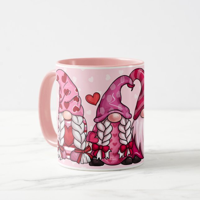 Valentine's Day Gnome  Mug (Front Left)