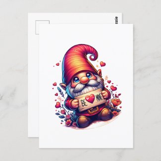 Valentine's day Gnome, Postcrossing