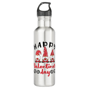 Valentine's Day Gnome Swedish Tomte Stainless Steel Water Bottle