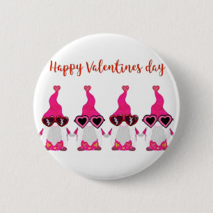 Valentine's Day gnomes Button