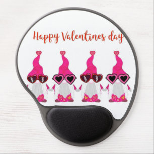 Valentine's Day gnomes Gel Mouse Pad