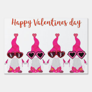 Valentine's Day gnomes Sign