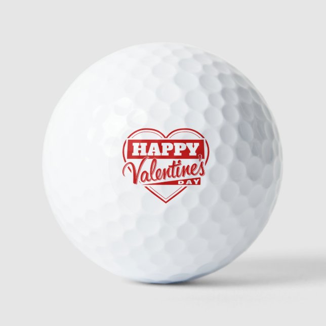 Valentine's Day Golf Balls (Front)