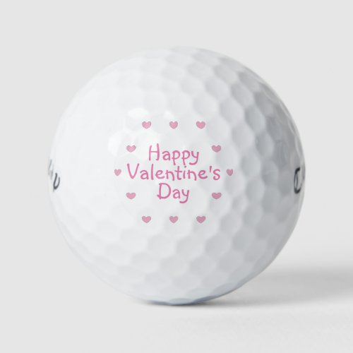 Valentines Day golf balls by dalDesignNZ