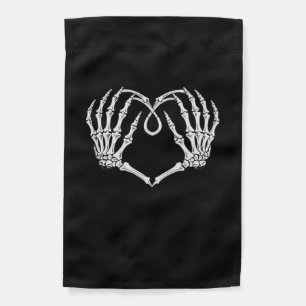 Valentines Day Gothic Heart With Skeleton Hands Va Garden Flag