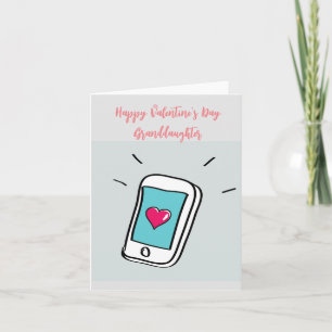 Valentine's Day Granddaughter Card