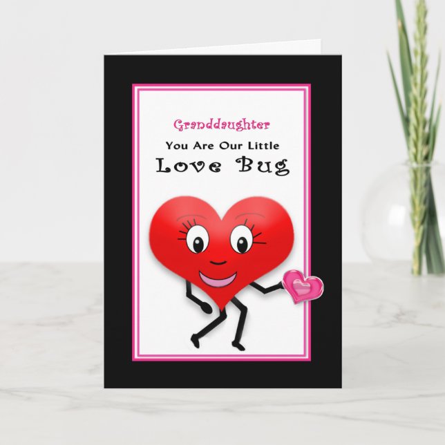 Valentine's Day, Granddaughter, Our Love Bug Card (Front)