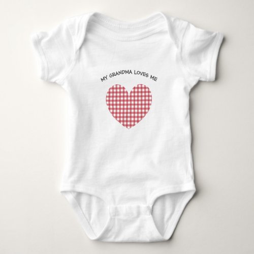 Valentines Day Grandma Love bodysuit with ladybug