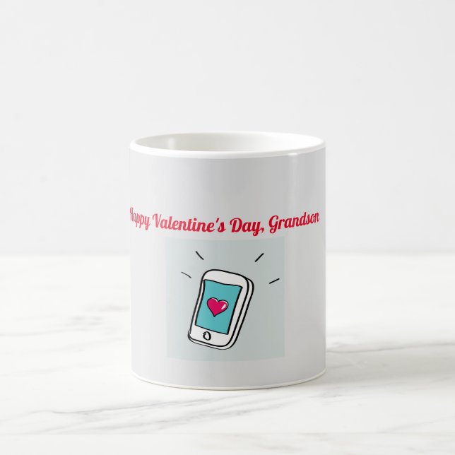 Valentine's Day Grandson Coffee Mug (Center)