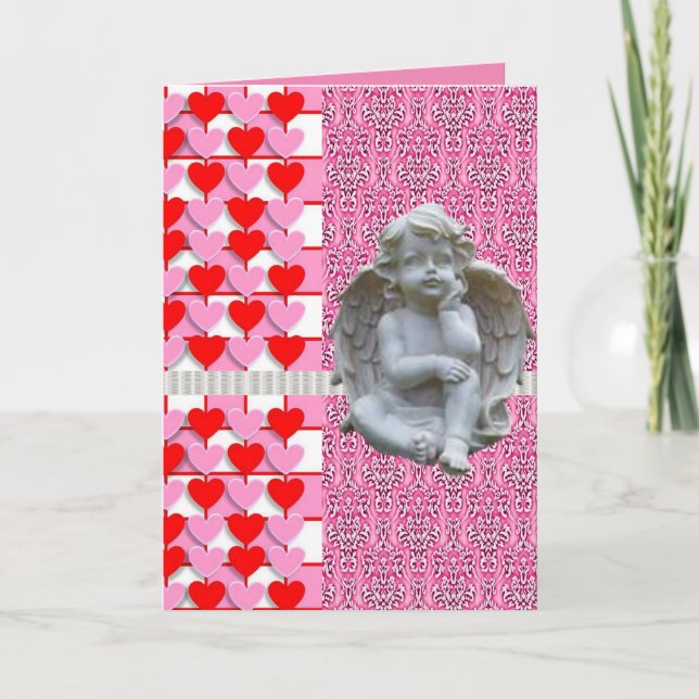 Valentine's Day Greeting Card Angel (Front)