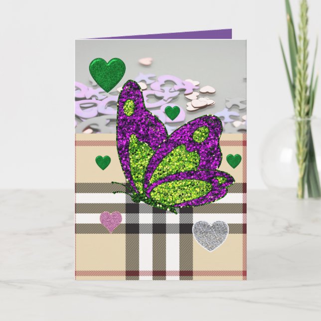 Valentine's Day Greeting Card Butterfly (Front)