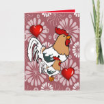 Valentine's Day Greeting Card Chicken