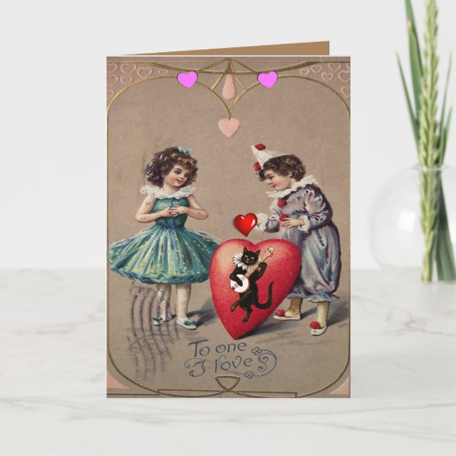 Valentine's Day Greeting Card Vintage (Front)