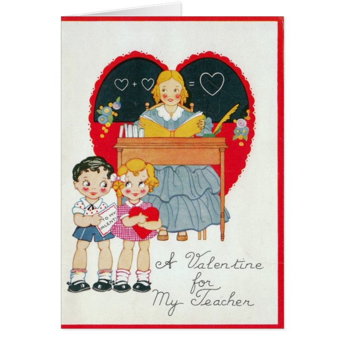 VALENTINES DAY GREETING CARDS FOR TEACHER   SCHOOL
