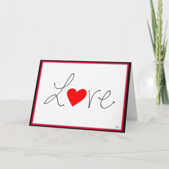 Valentine's Day Greetings Holiday Card (Front)