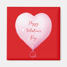 Valentine's Day happy heart custom bright red