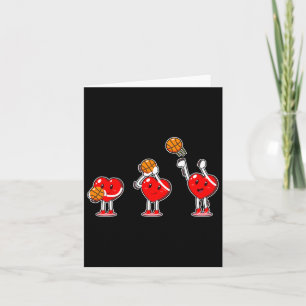 Valentines Day Heart Basketball Player Boys Girls  Card