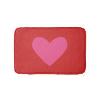 Valentine's Day Heart Bath Mat