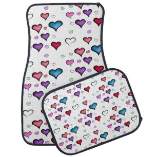 Valentine's Day heart Car Floor Mat