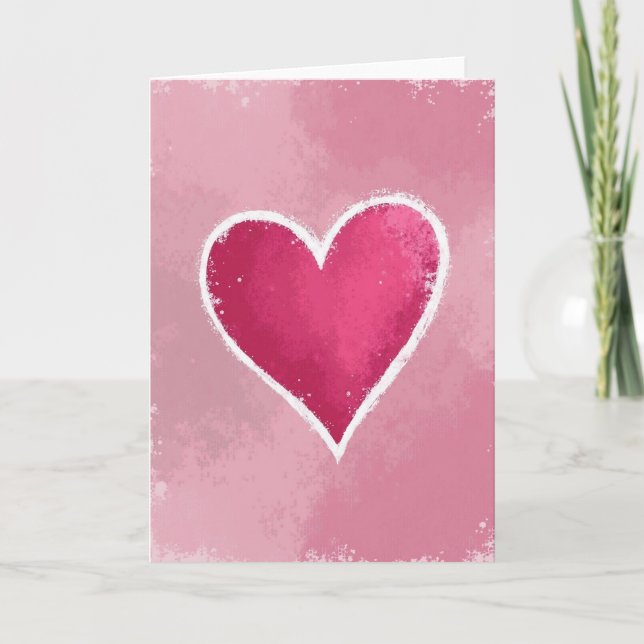 Valentines Day Heart Card (Front)