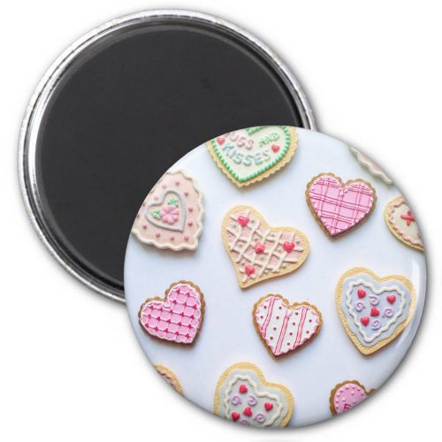 Valentines day heart cookies      magnet
